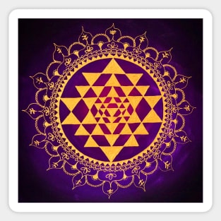 Sacred Geometry Sri Yantra Sticker